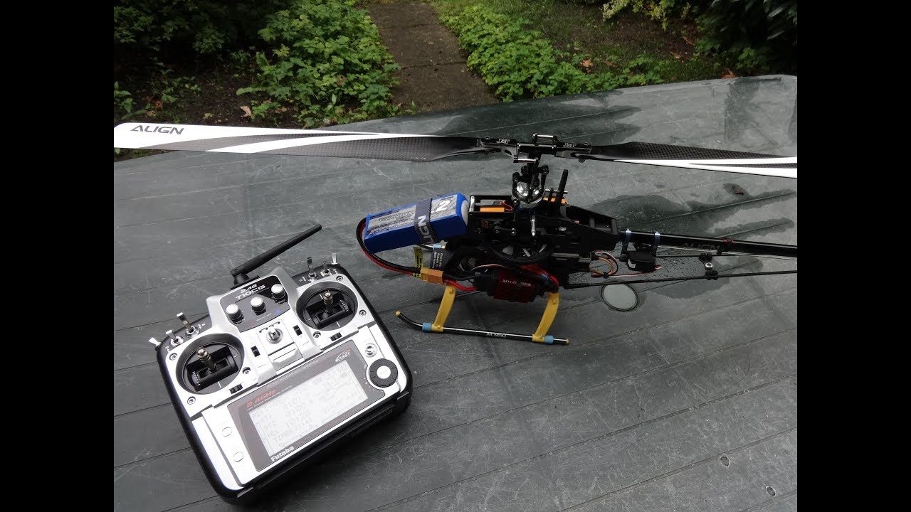 TEST !!! Align T-Rex 450 Sport flybarless OHNE FBL-System fliegen, without stabi-system !