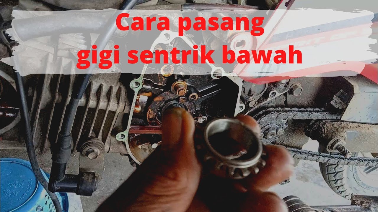 Cara mudah melepas dan memasang gigi sentrik bawah tanpa belah mesin