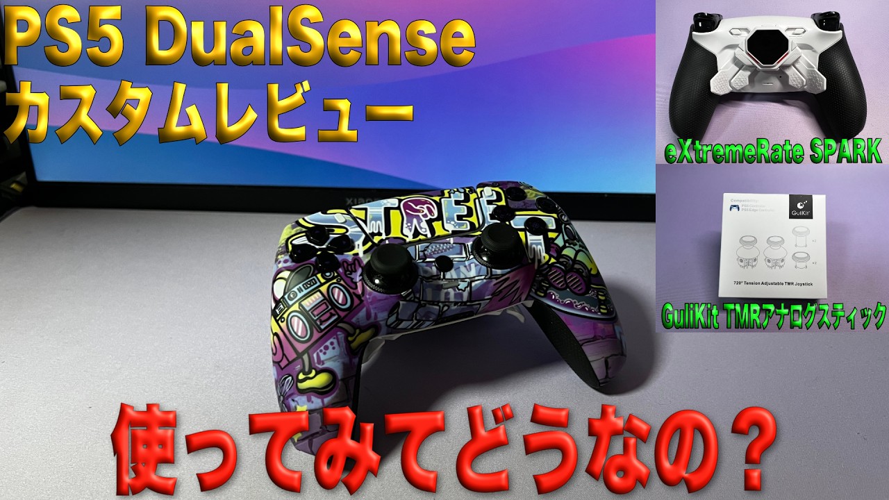 PS5 Dualsense　コントローラーカスタム　2ヶ月使用レビュー