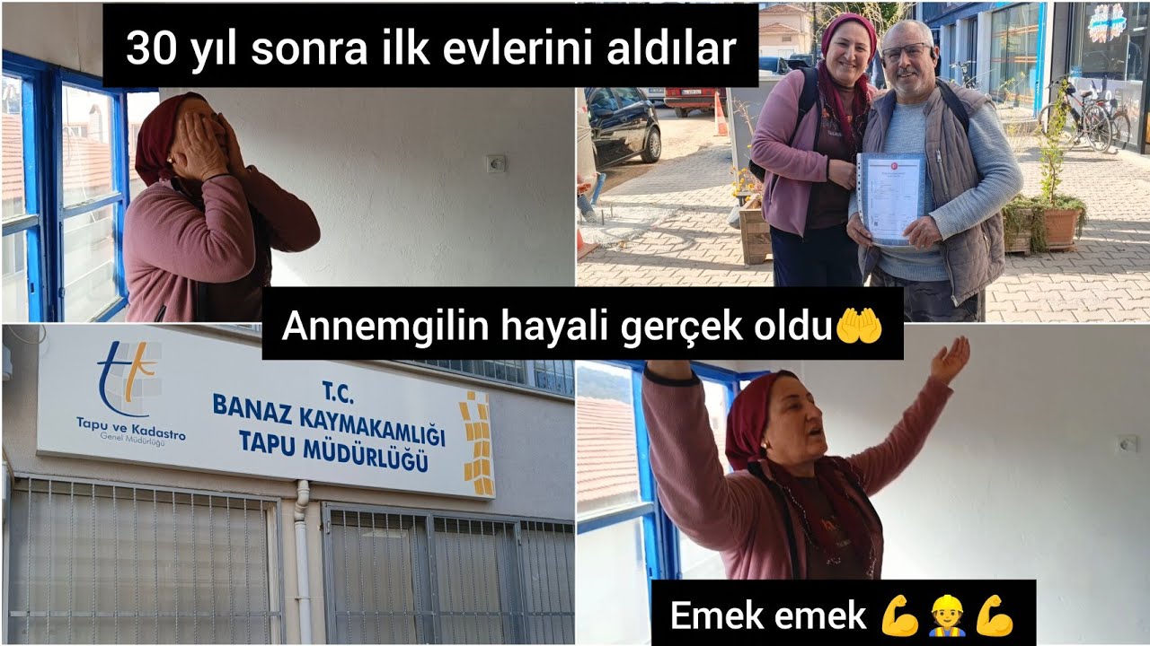 EV ALDIK🏠 30 YIL KİRADAN SONRA 4+1 KOCAMAN EVE SAHİP OLDULAR 🤲ANACIM HAYALLERİNE KAVUŞTU