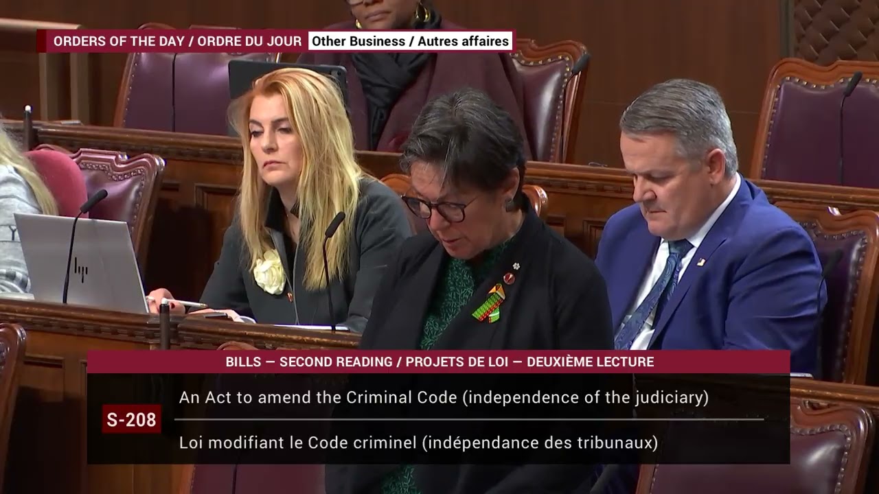 2nd Reading of Bill S-208 on Mandatory Minimum Penalties