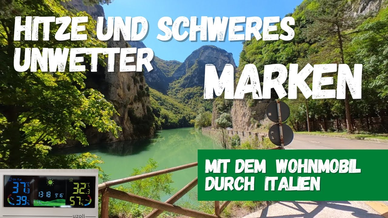 So schön sind die Marken | schweres Unwetter bei Ancona 🇮🇹 | Italien mit dem Wohnmobil #vanlife