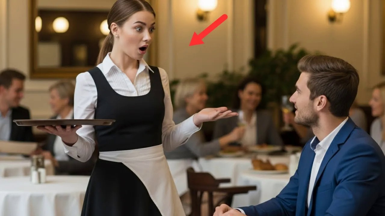 Kelnerka rozmawiała z klientem po francusku, a milioner zrobił coś, czego się nie spodziewała.