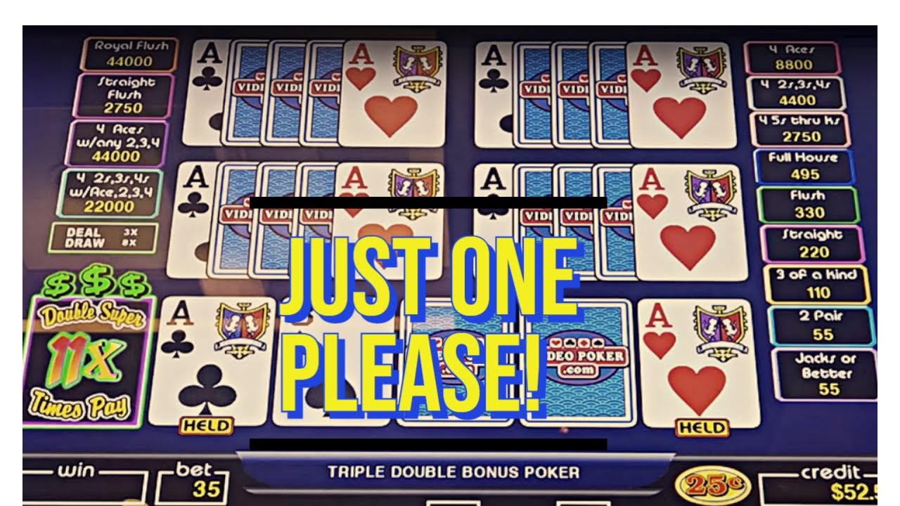 Video Poker Double Super Times Pay/11X Aces?