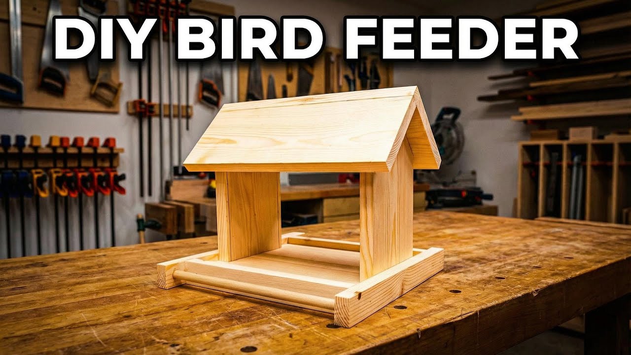 How to Build a DIY Bird Feeder - Easy Woodworking Project!