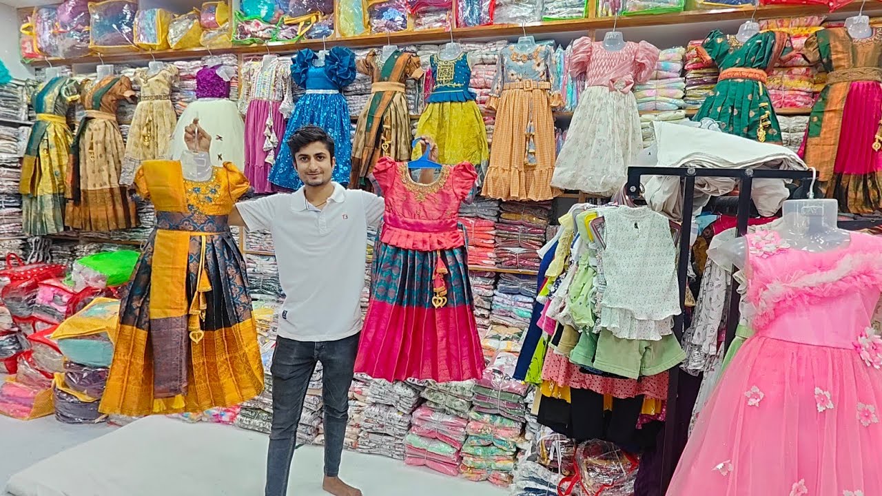 Chickpet Bangalore Kids Wholesale Shop 85Rs/Festival&Partywear Birthday Bombay Frocks,Choli/Shopping