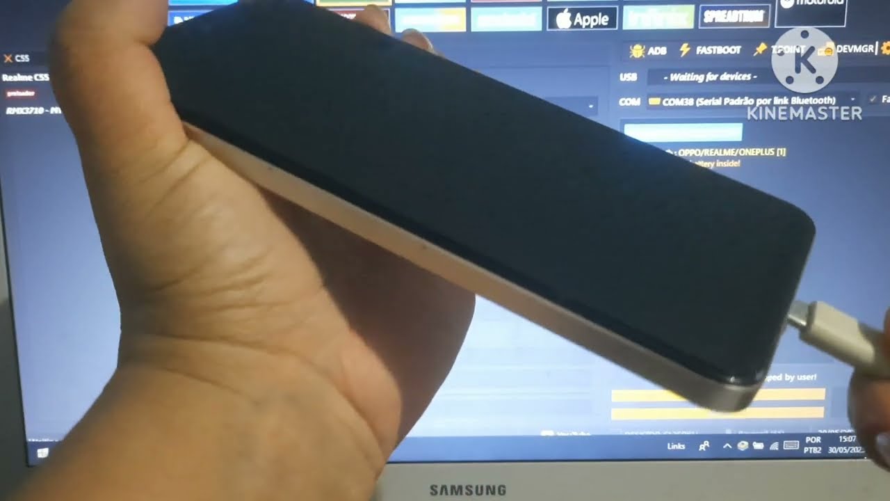 Desbloqueio Google no Realme C55 pela unlock tool.