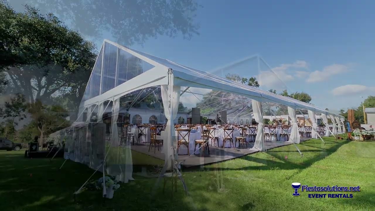 50x105  Aztec  Jumbo Trac  Clear  Tent. Tented  Event  Ideas. Large  Clear Tent.