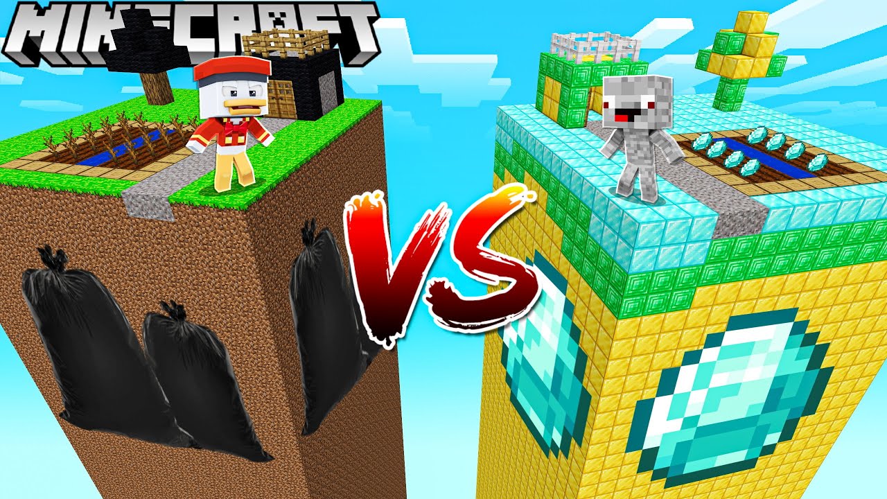 OBDACHLOSER TURM vs. MILLIONÄR TURM in MINECRAFT