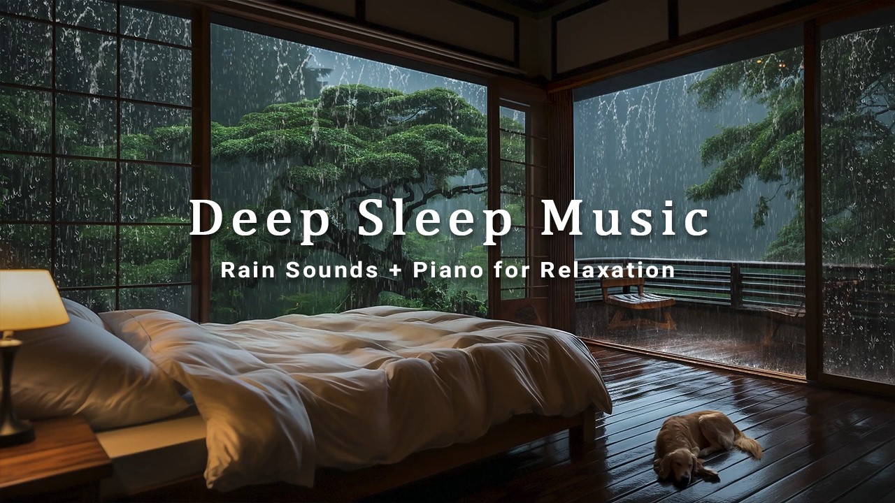 Peaceful Piano and Calming Rain Sounds –  Relaxing Music To Relieve Stress, Support Deep Sleep