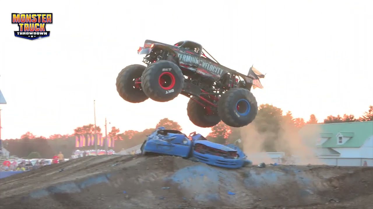 Monster Truck Throwdown - Terminal Velocity SENDS IT in Fowlerville 2024 - Video Vault