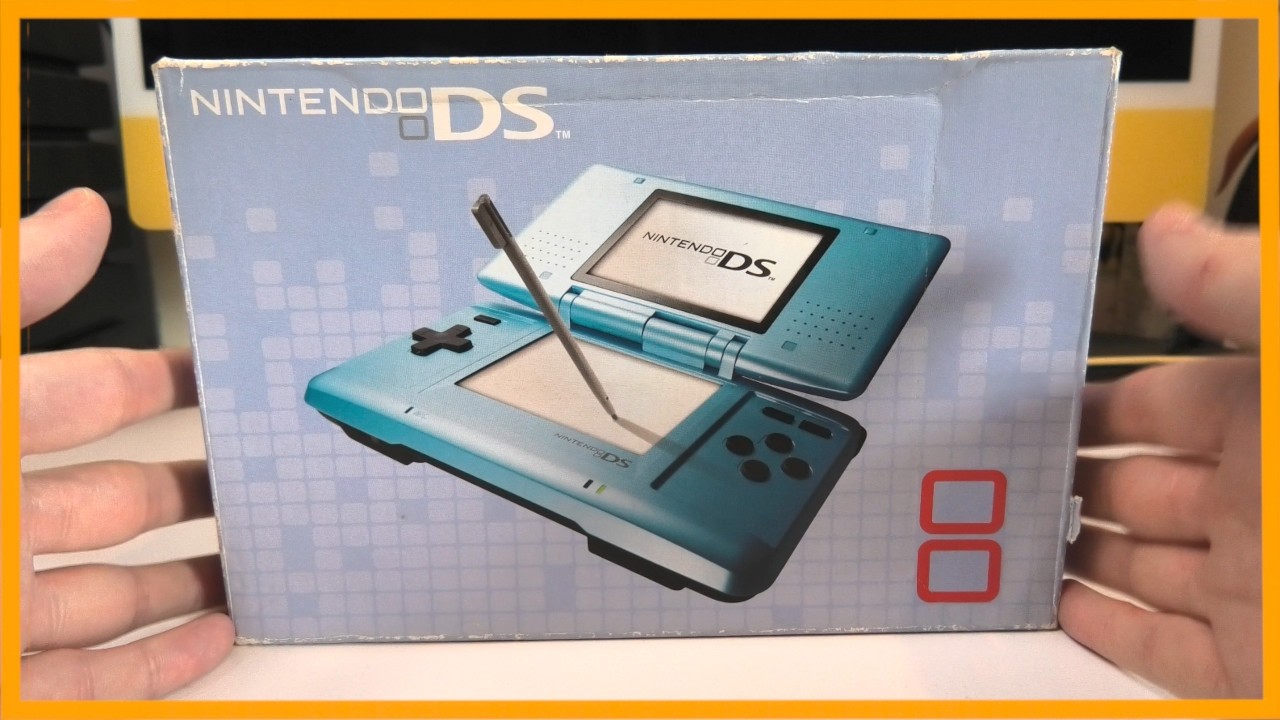 Original Nintendo DS (2004) Unboxing – Electric Blue Edition