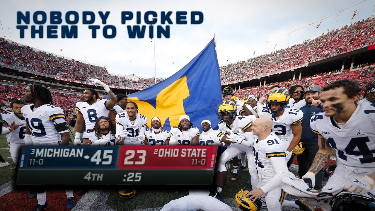 the last time michigan went into the shoe vs ohio state...