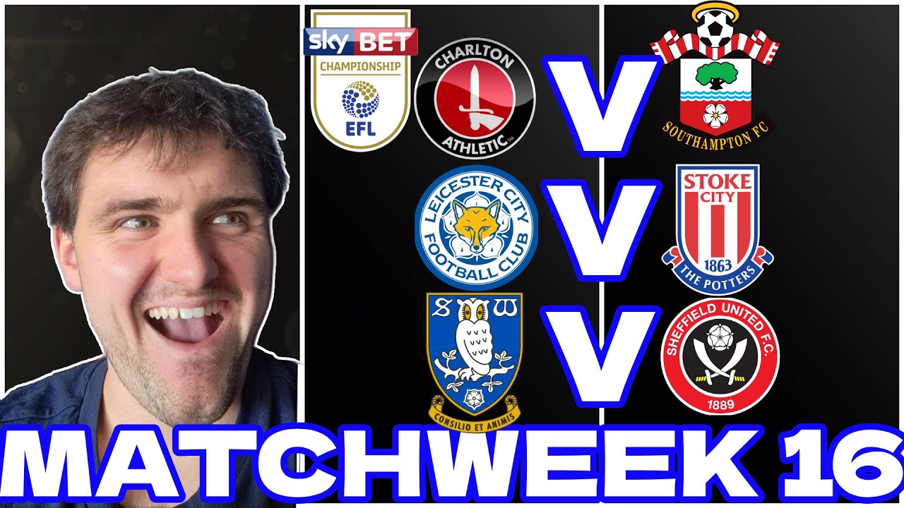 MATCHWEEK 16 EFL CHAMPIONSHIP 2025/26 PREDICTIONS!