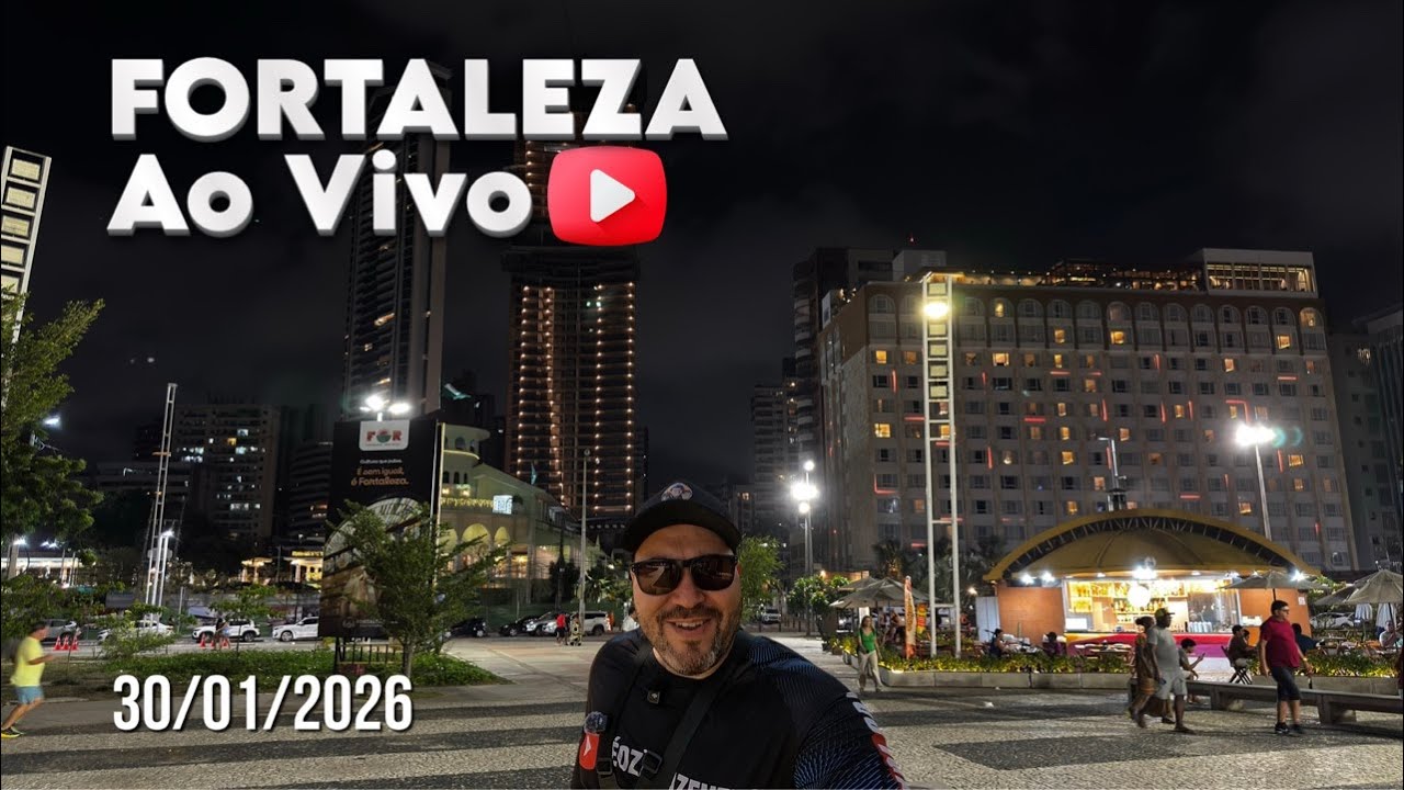 Fortaleza AO VIVO – Beira-Mar em Tempo Real! 🌊🇧🇷 (30/01/2026)