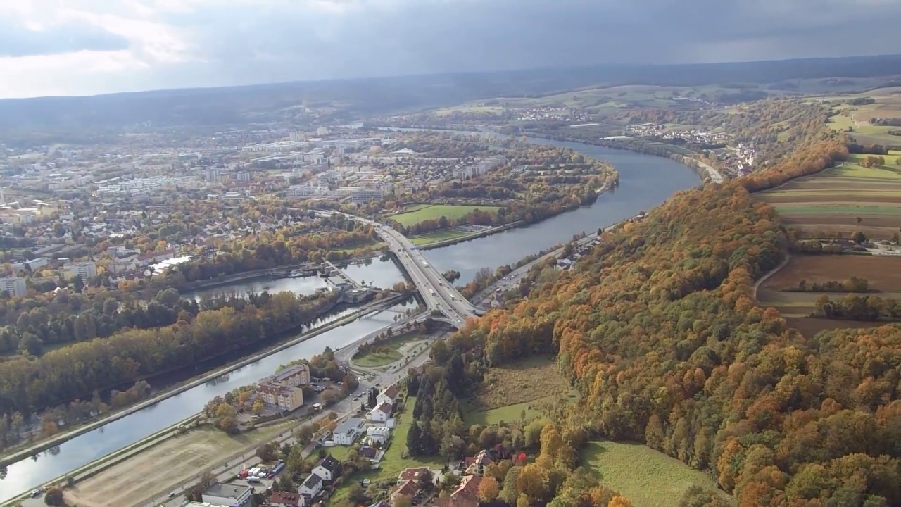 Drohnenaufnahme über Regensburg Nord, Winzerer Höhen