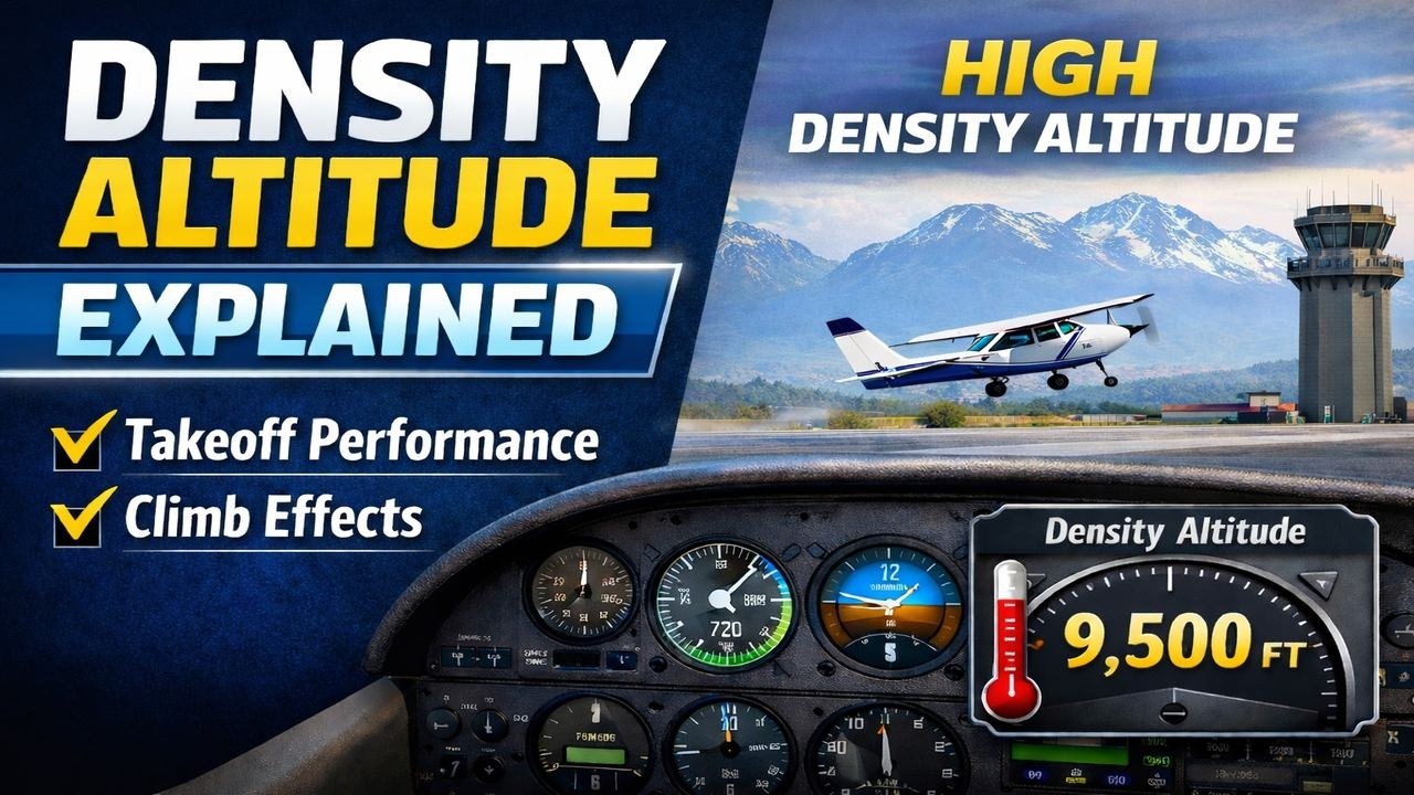 Density Altitude Explained: Real Takeoff and Climb Performance Demonstration