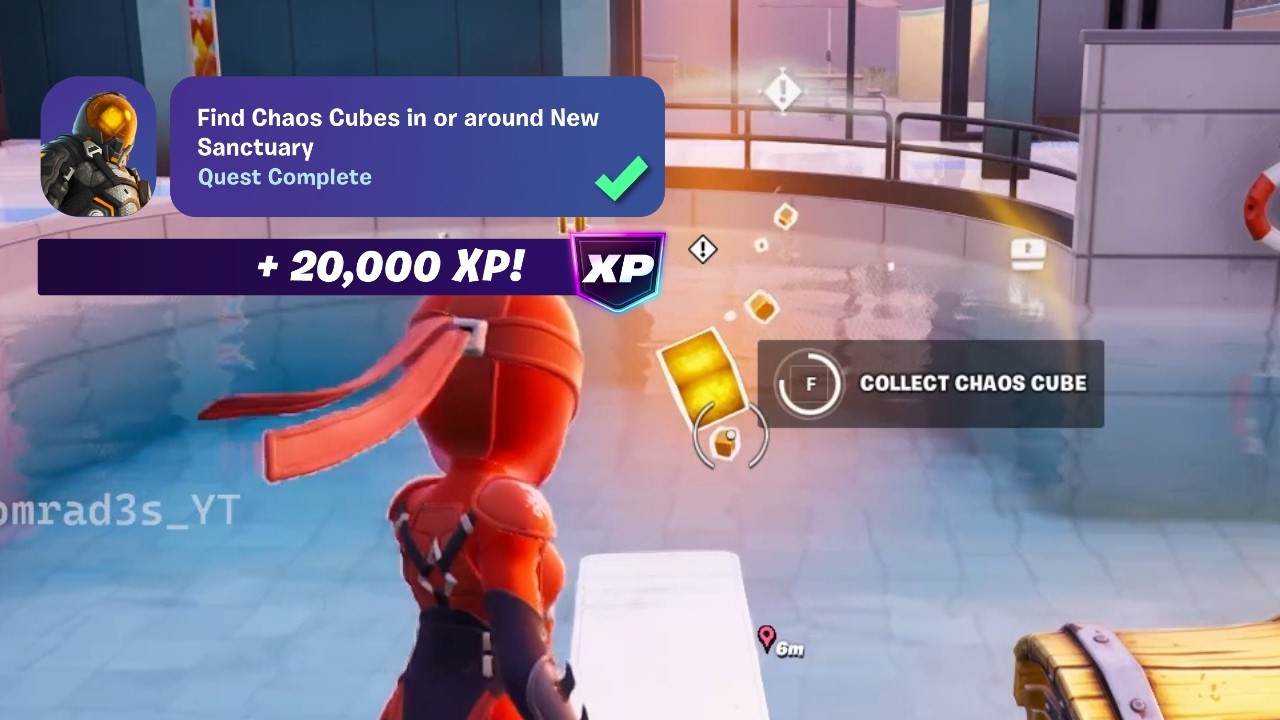 [All Locations] How to EASILY Find Chaos Cubes in or around New Sanctuary in Fortnite