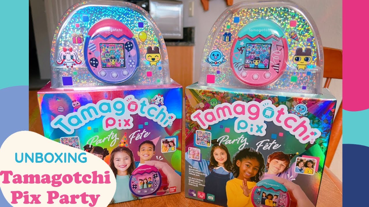 Tamagotchi Pix Party - Unboxing + Fiesta