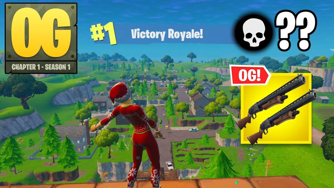 Fortnite OG | High Kill Solo Win DOUBLE PUMP Gameplay (Fortnite Chapter 1 Season 1)