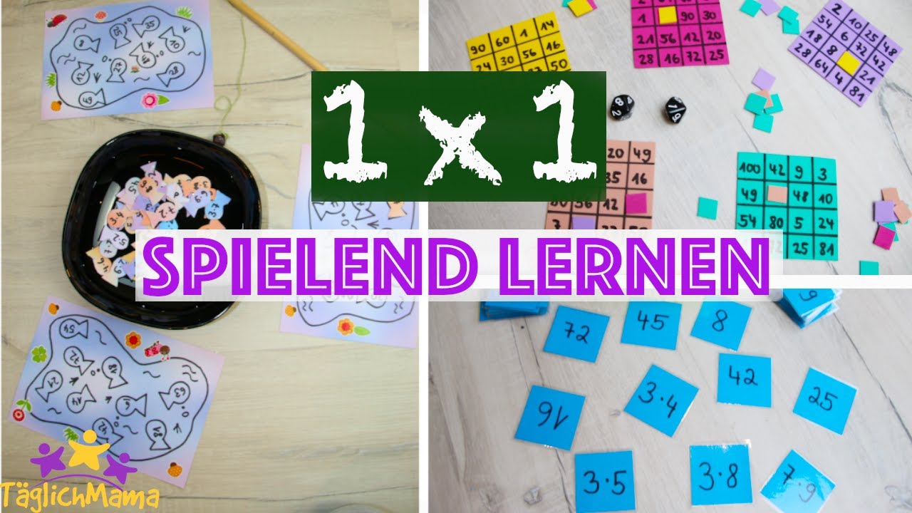 1x1 (Einmaleins) Spiele 🤓, so lernt es jedes Kind spielend leicht / DIY-Ideen / TäglichMama