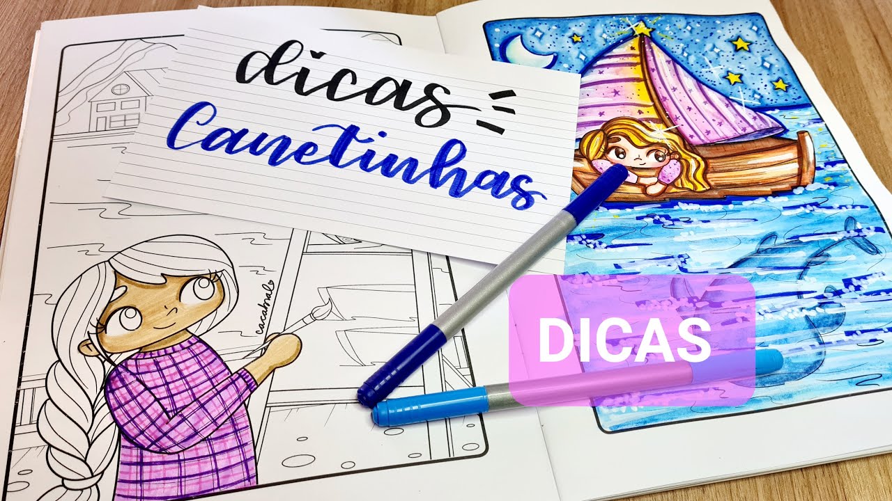 Dicas de como Pintar com Canetinhas