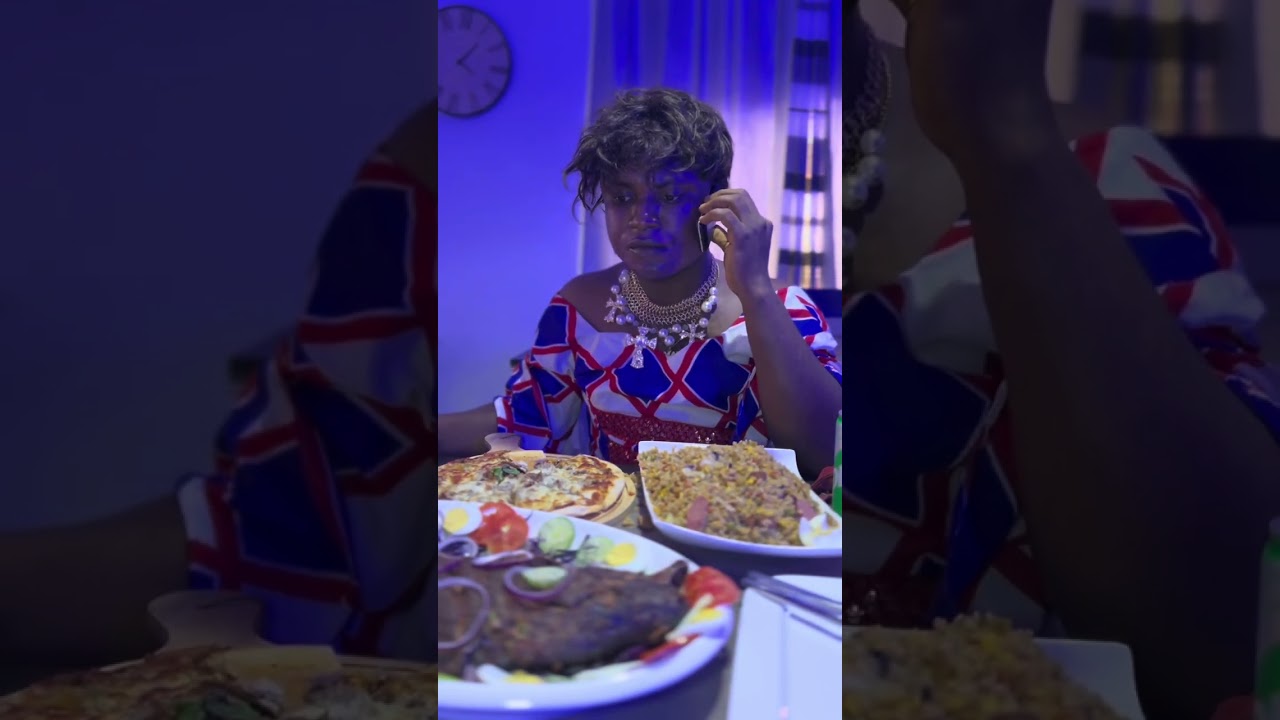 Mama Liberia in the restaurant 😂😂😂😂