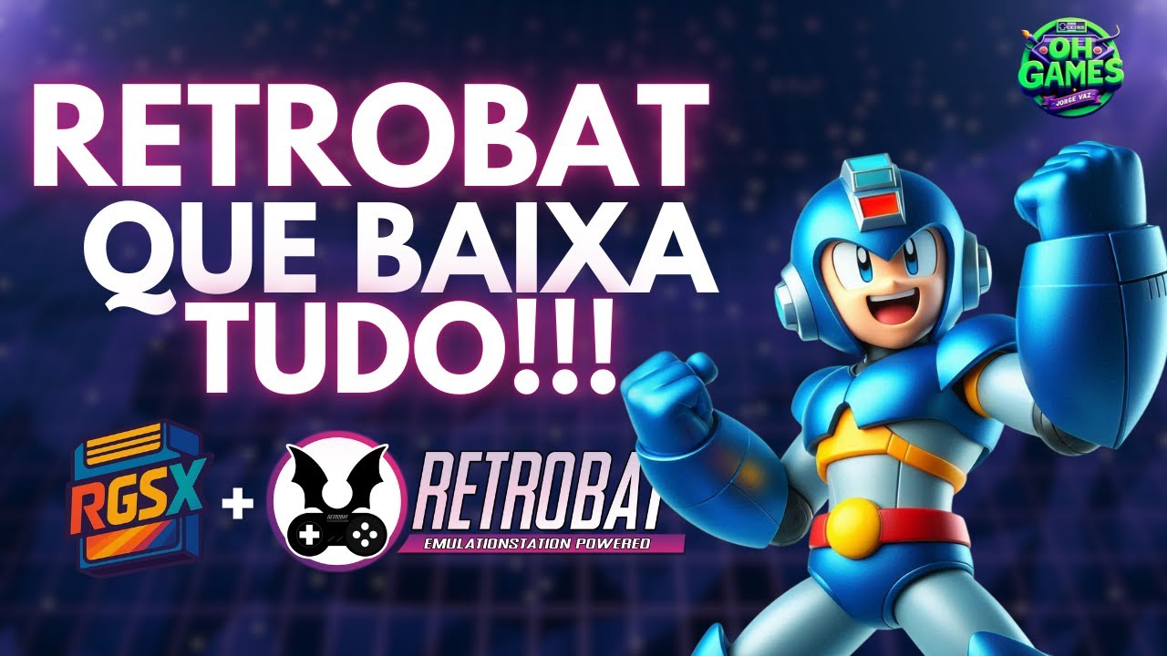 Show! Retrobat + RGSX: Baixa Tudo AUTOMÁTICO - Guia Completo 2025 🚀
