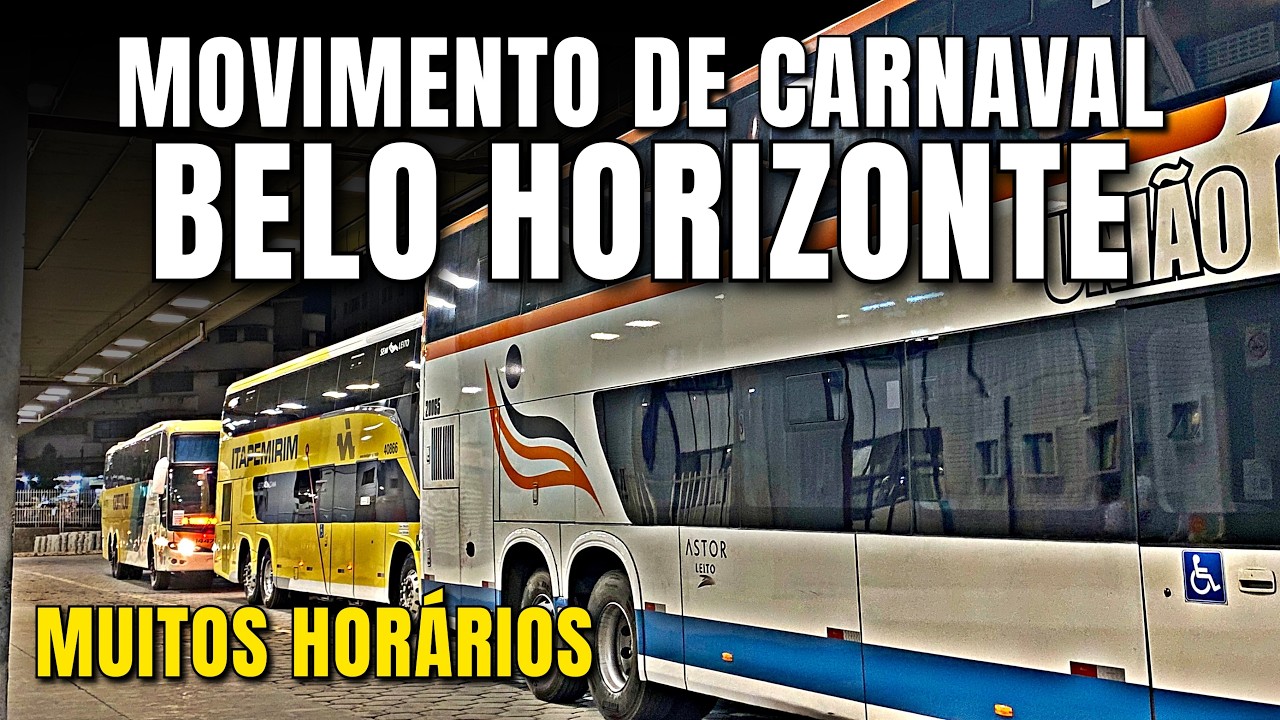 Rodoviária CHEIA com TRÂNSITO INTENSO!! Rodoviária de BELO HORIZONTE no CARNAVAL #2