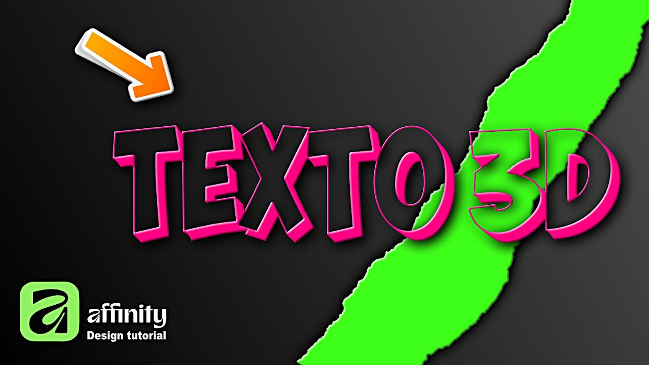 Cómo Crear un Texto 3D en Affinity Photo y Affinity by Canva | Tutorial Fácil 2026