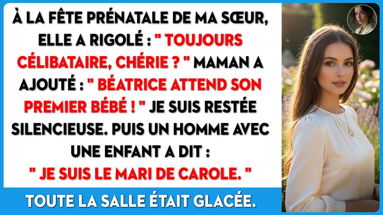 Ma sœur se moque de mon célibat à sa fête. L'entrée d'un homme et de son enfant change tout.