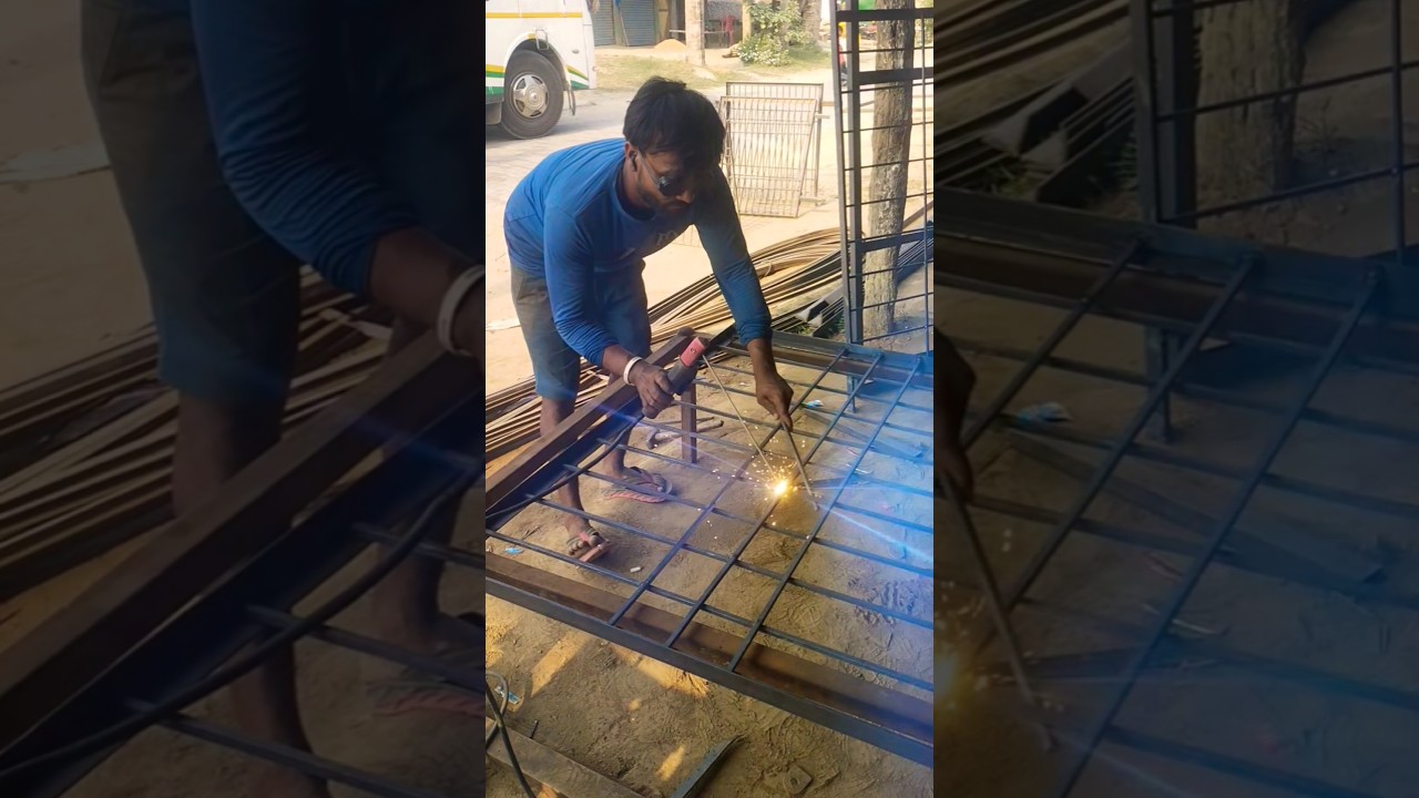 💥📈🪟Frozen welding 🔥🥽🥽#welding#iron #frozenshoulder #making #shorts