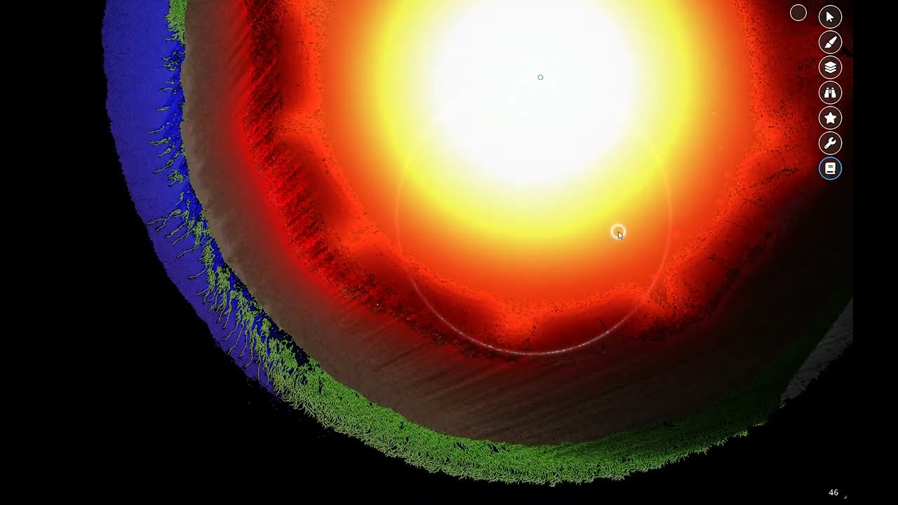 Planet core pressure fusion experiments