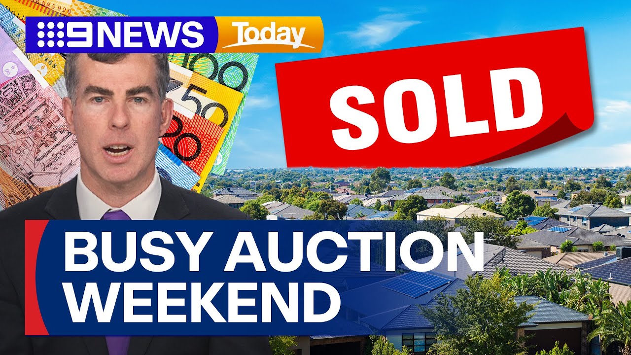 Melbourne&rsquo;s property market booms with biggest auction weekend in four years | 9 News Australia