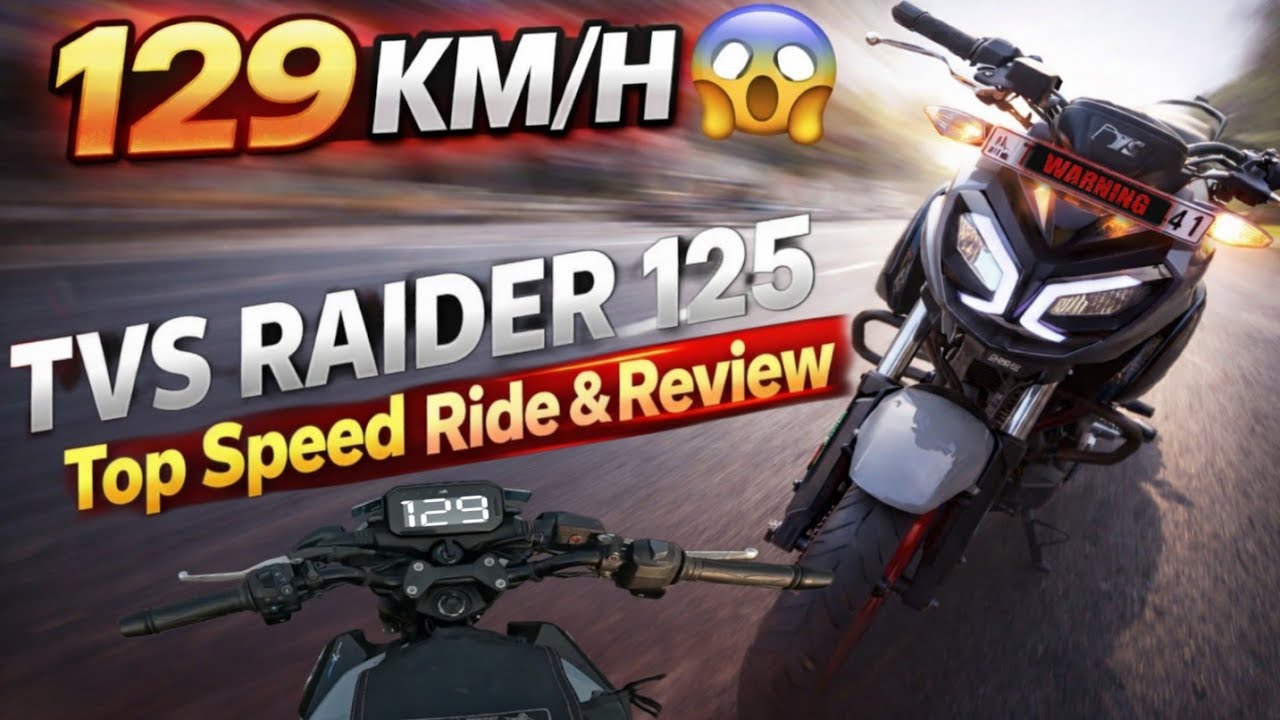 TVS Raider 125 Top Speed 129KM/H 😱 నిజమా?? Full Ride & Honest Review