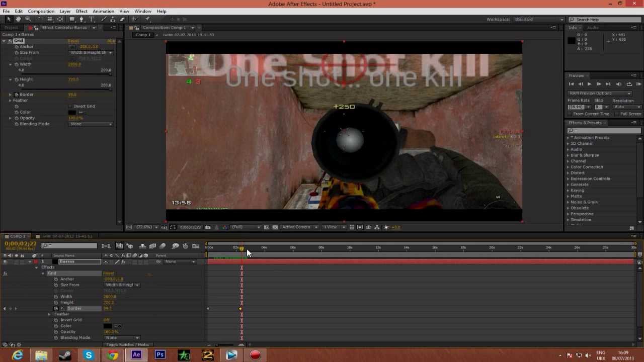 After Effects Tutorial: Barras Pretas - PT