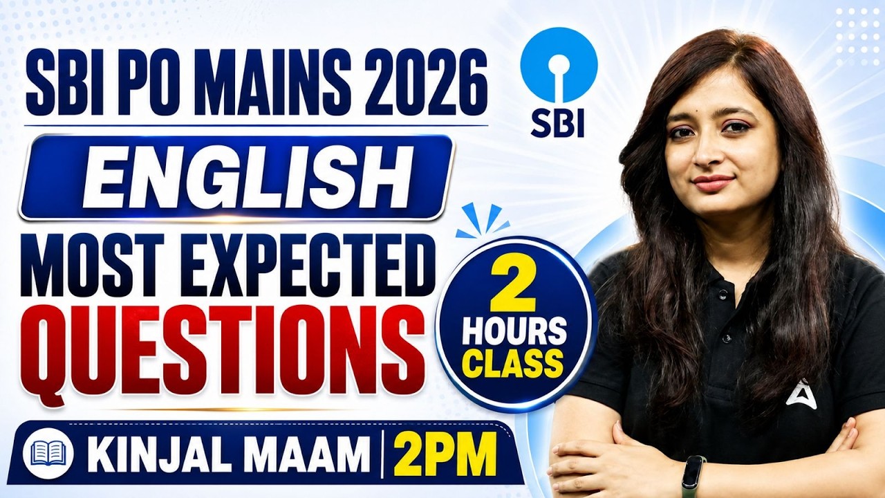SBI PO Mains English Most Expected Questions 2026 | English Practice Set