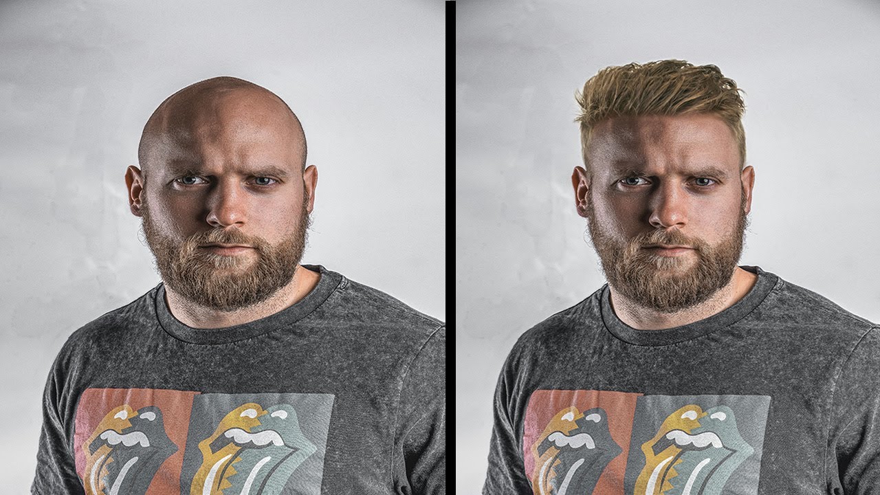 Ajouter des cheveux avec photoshop