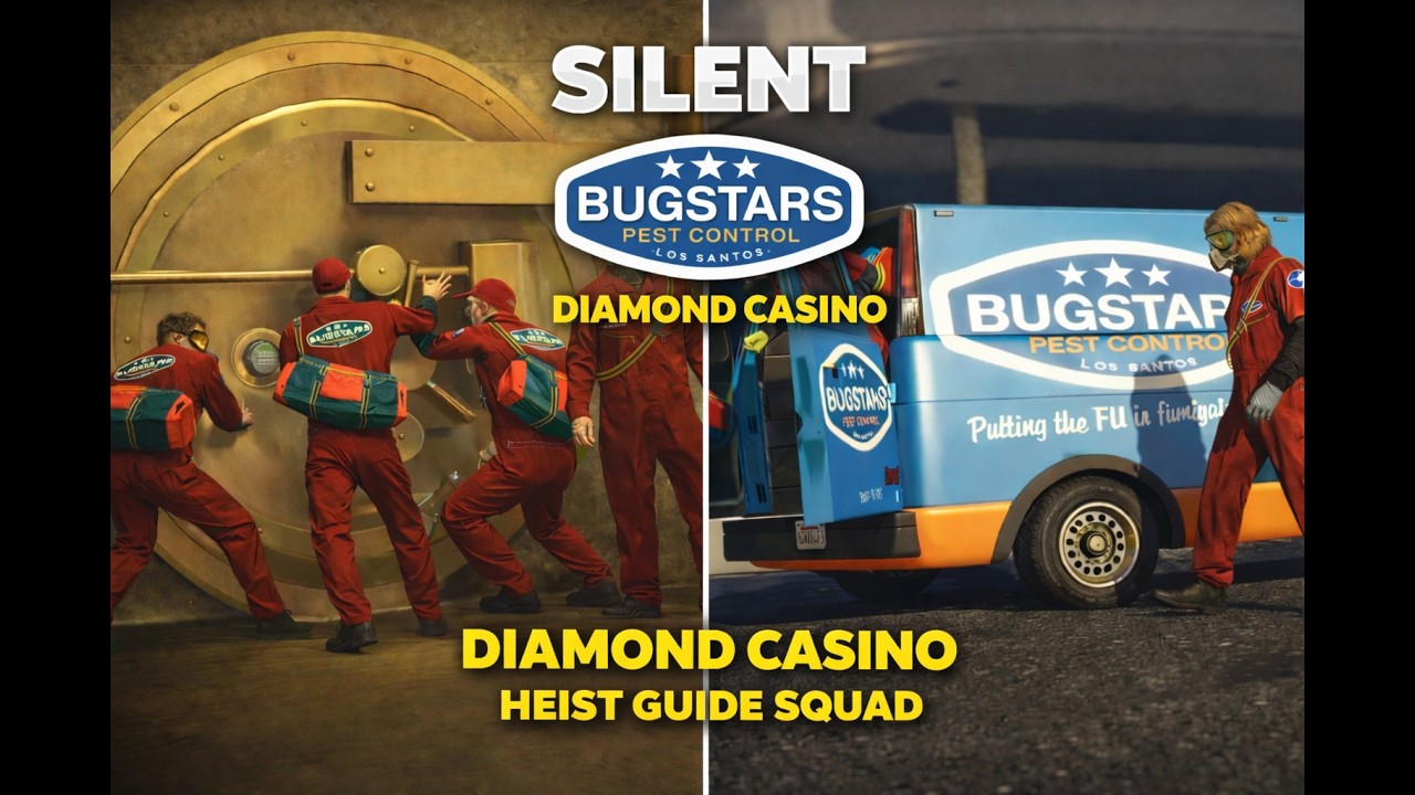 Silent bugstars diamond Casino Heist Cash (With 3 random people) GTA5