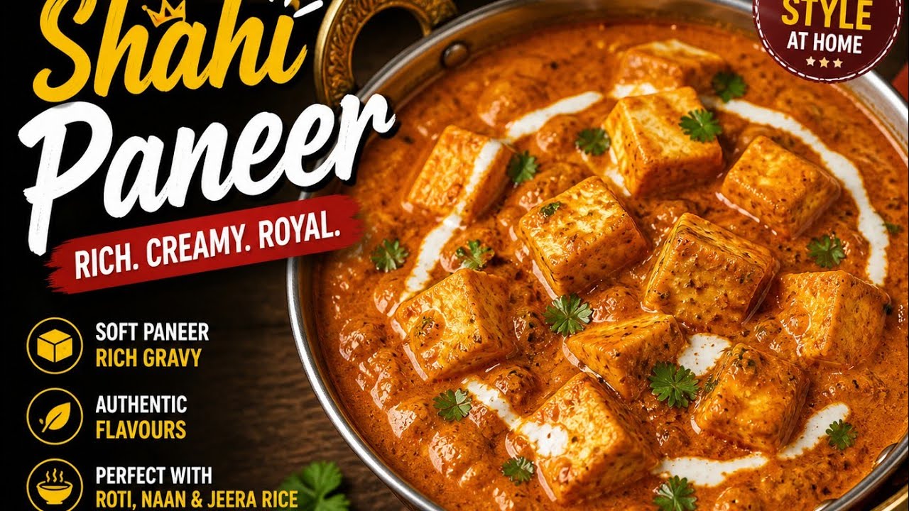 Shahi paneer recipe 😋🙏 Like and subscribe channel 