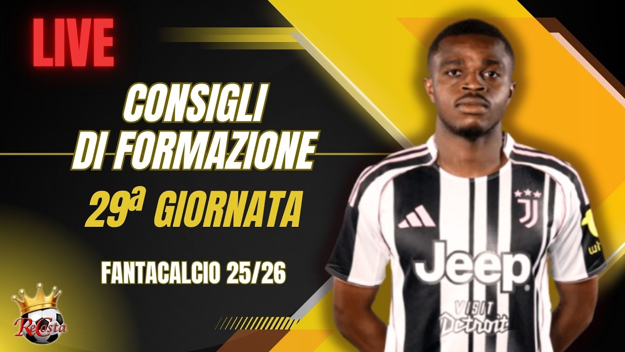 Live FANTACALCIO CONSIGLI di FORMAZIONE - Chi SCHIERARE 29ª GIORNATA 📱