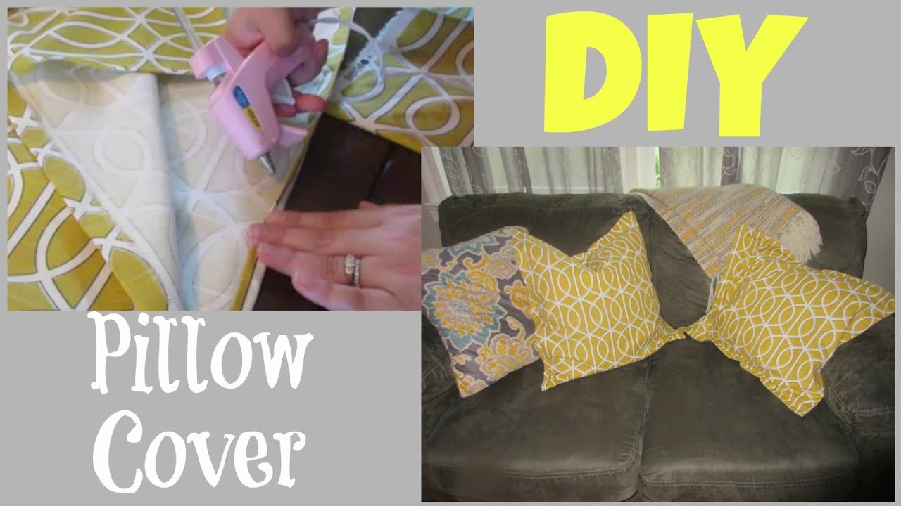 Hot Glue Decorative Pillow Cover