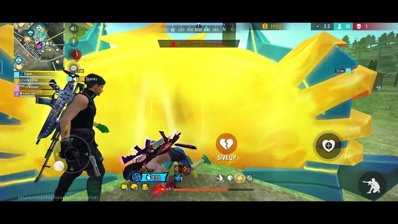 Gadi sa eliminate ho gaya ☠️ in free fire game 