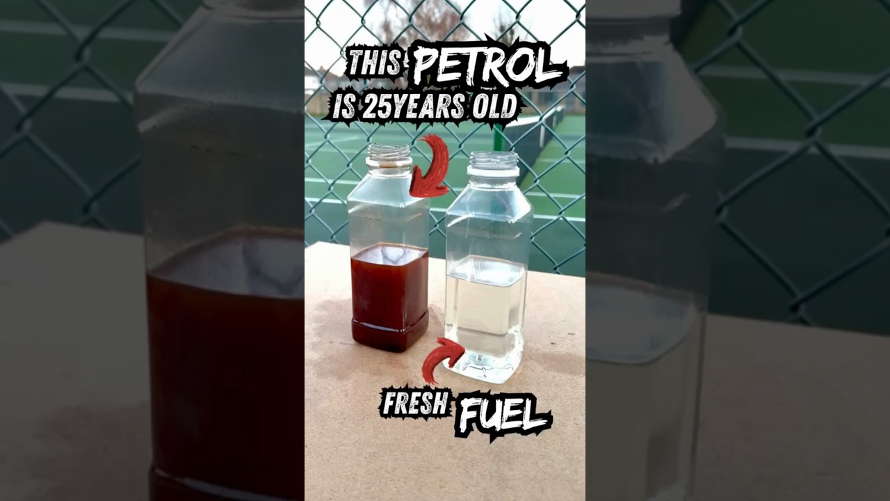 OLD FUEL - came from a motorbike tank. #motorbike  #fuel  #fueltank