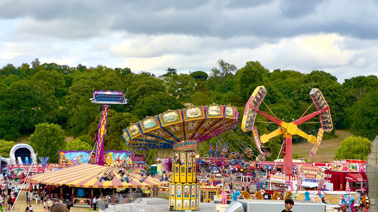 🎡 London Carnival Funfair 2025 | East Barnet Festival Atmosphere 🎆 | Real Sounds of London Life 🎠✨