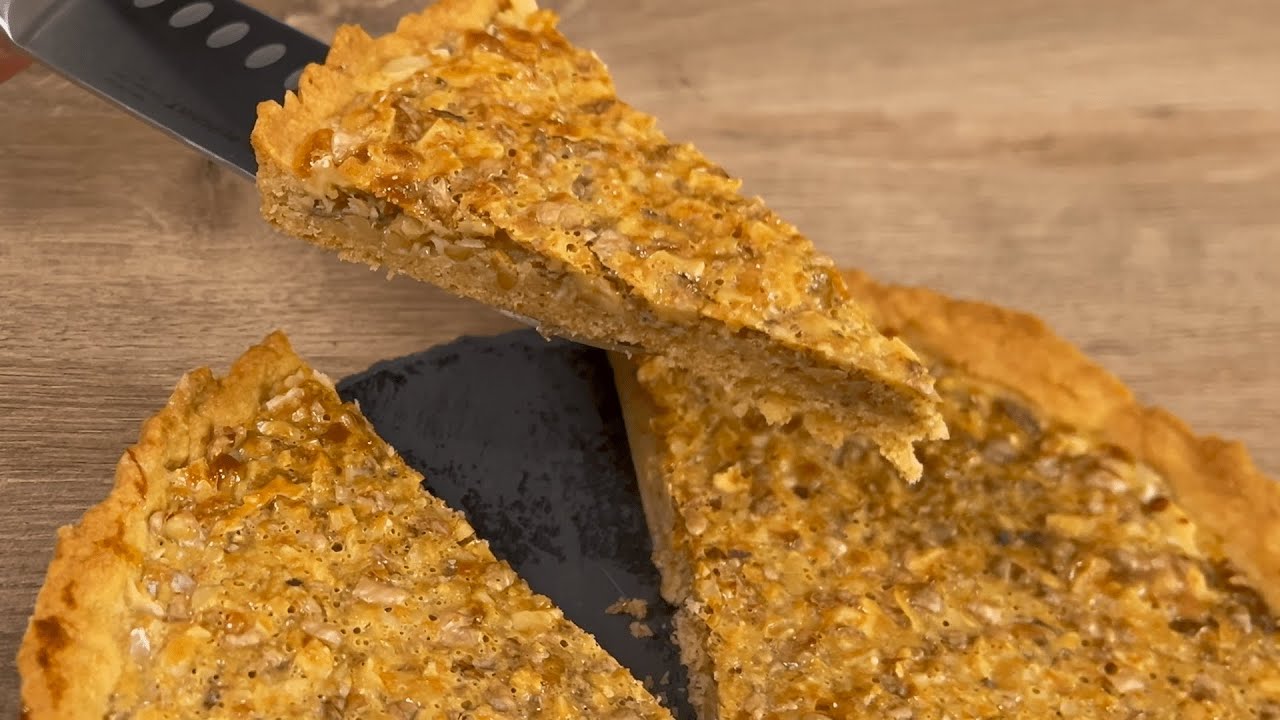 Easy Caramel Walnut Tart! Made with Sweetened Condensed Milk!