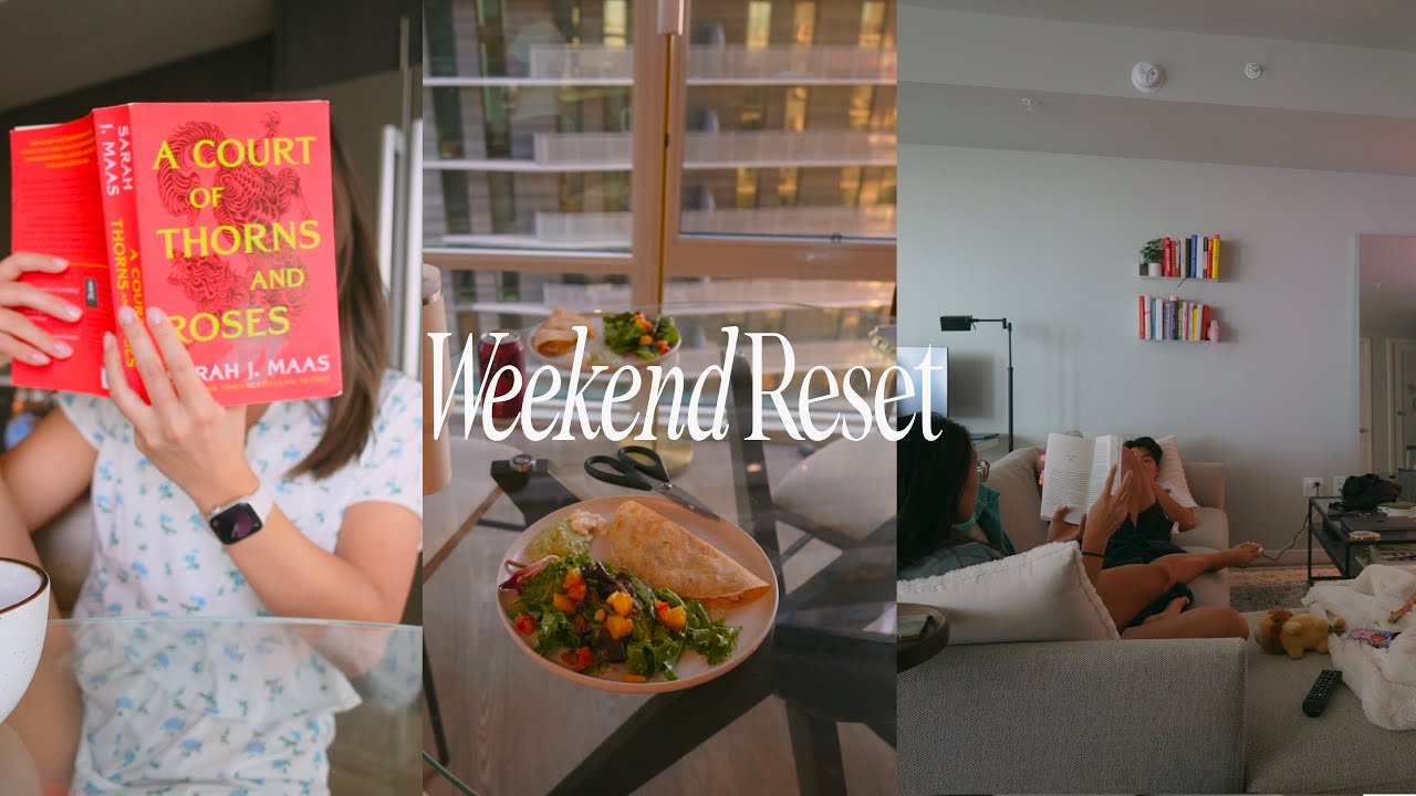 Weekend Reset: How I spent the weekend looking on the bright side of being sick & my filming setup
