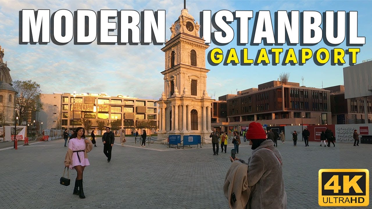 Modern Istanbul Galataport  Walking Tour | 20 November 2021 | 4K UHD 60 FPS