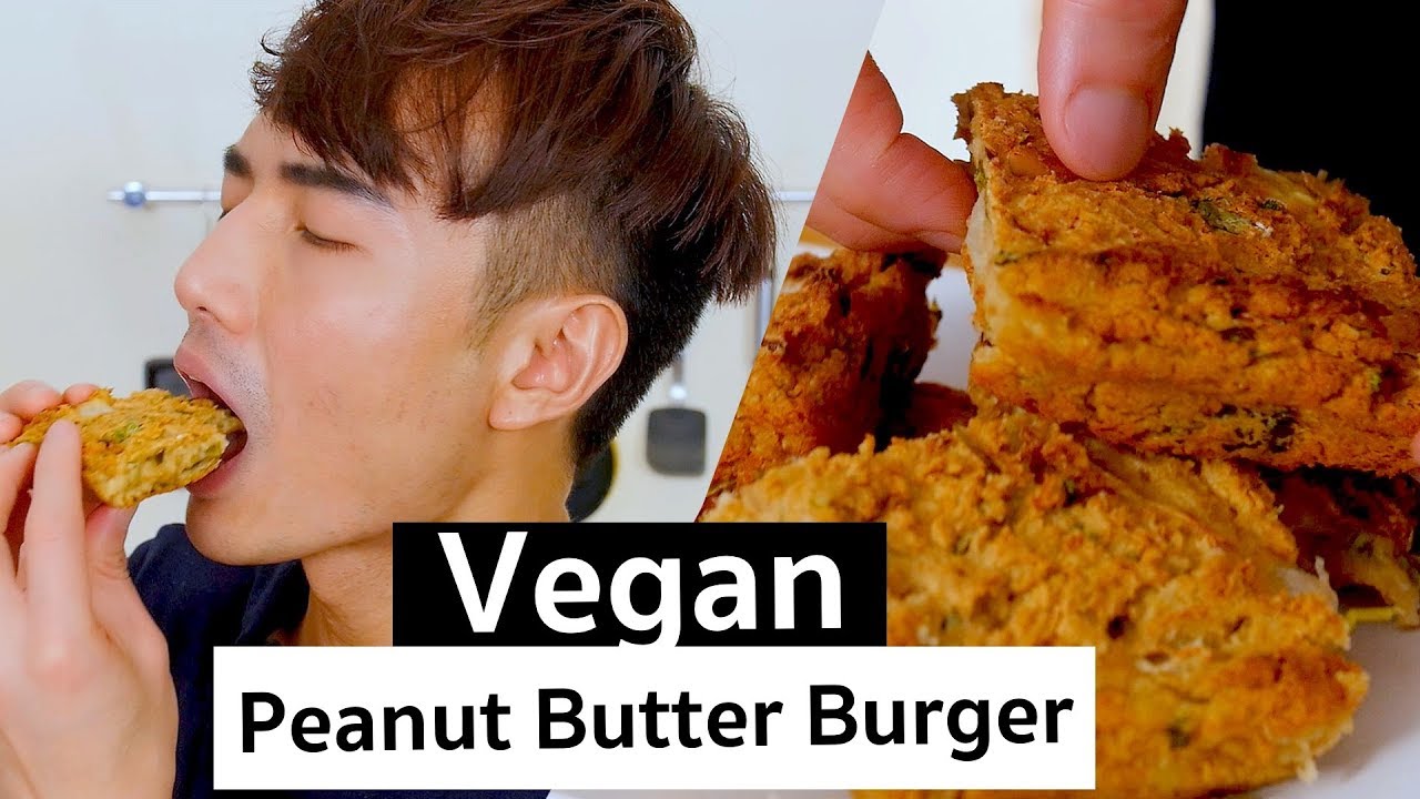 Asian Style Peanut Butter Vegan Burger | PicniclyNOW