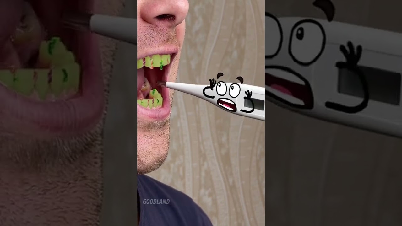 Goodland | Thermometer in the mouth 🤭 #goodland #shorts #doodles #doodlesart #shocking